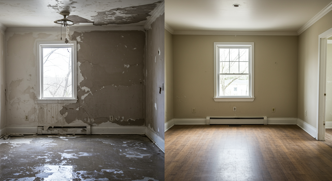 Happy Customer with Restored Property