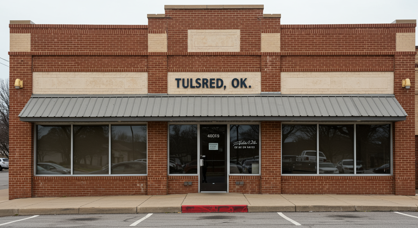 A restored commercial property with a welcoming and professional appearance.