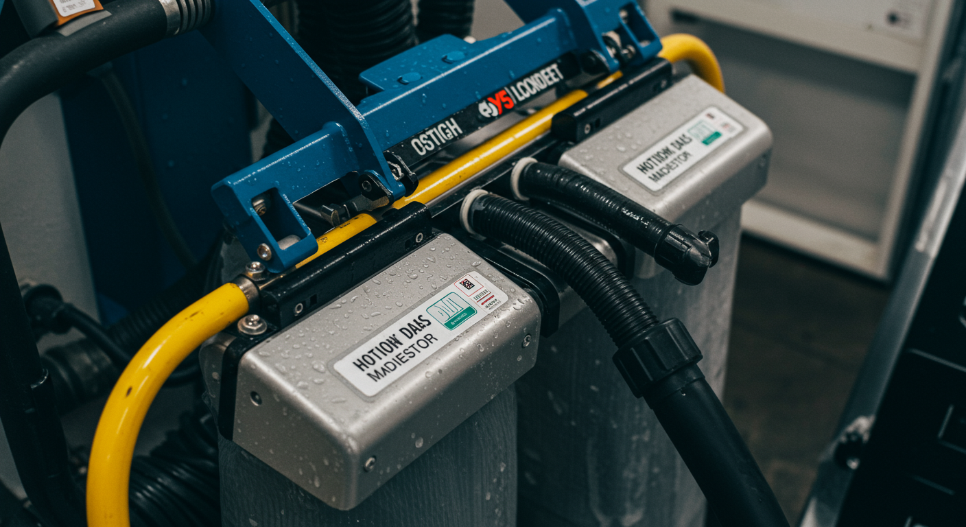 A close-up of state-of-the-art water extraction and drying equipment being used in a commercial setting. The image highlights the tools and their effectiveness in removing water and moisture.