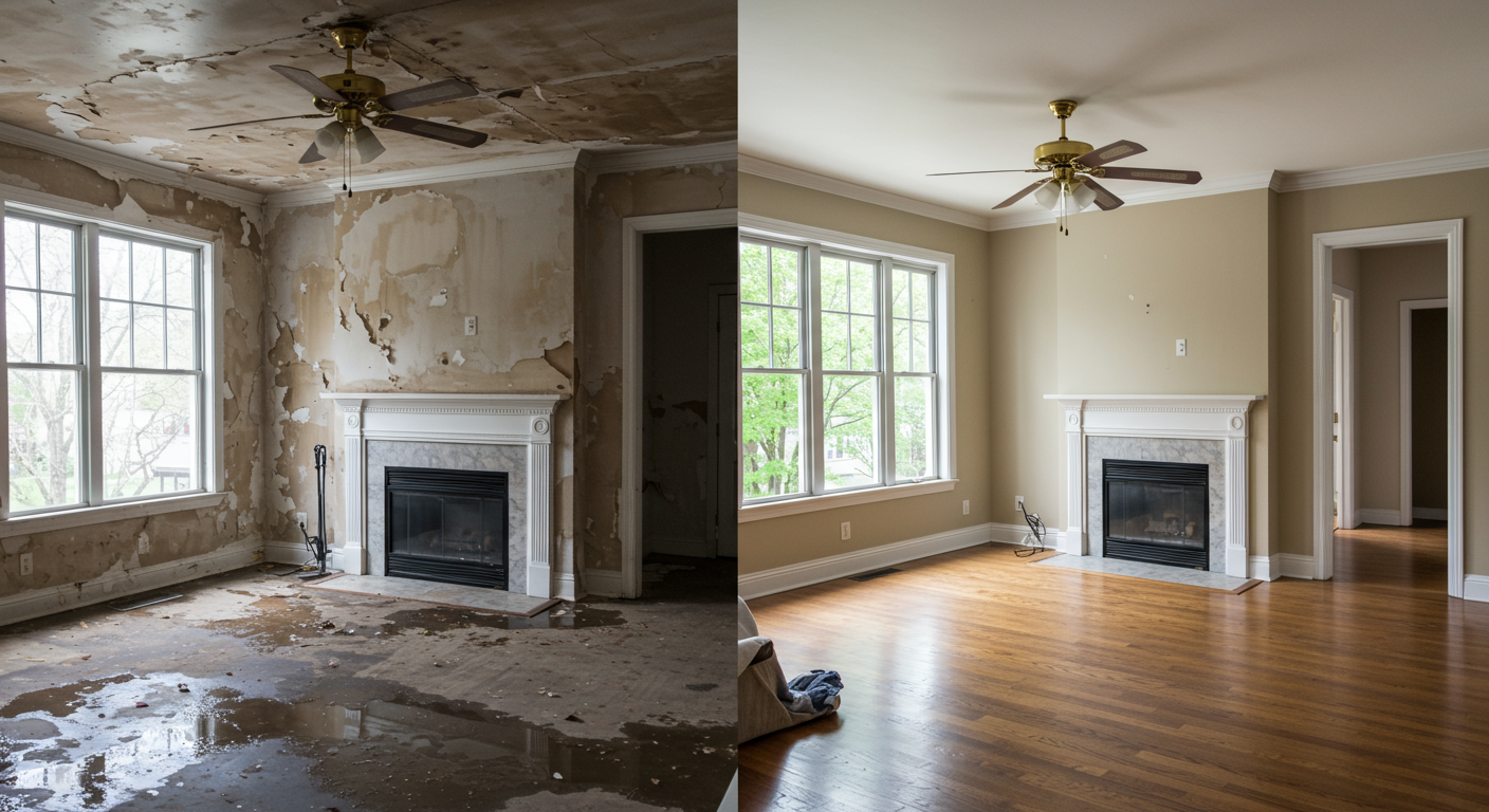 Flooded Basement Restoration
