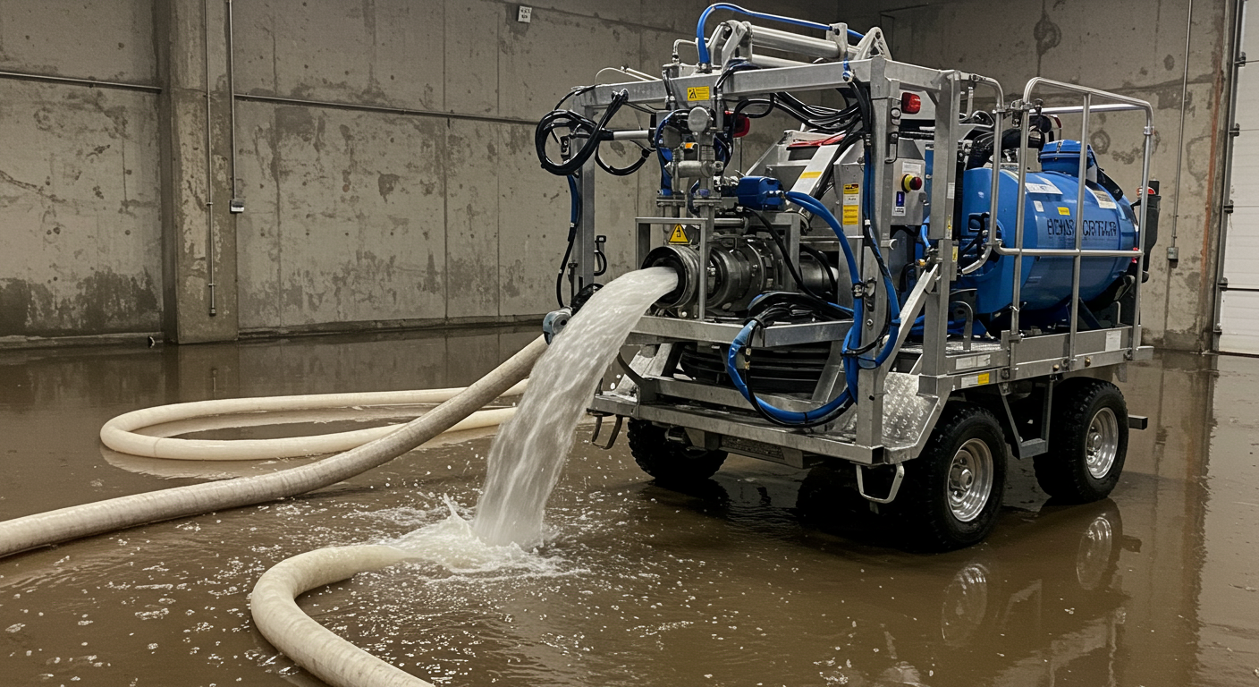Advanced Cleanup Equipment in Action